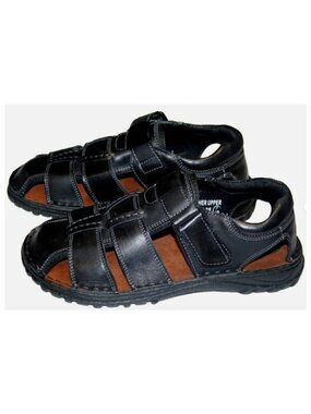 Men's Sandals Closed Toe Comfort Fisherman Sandals Black